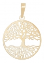 Baum des Lebens Kettenanhänger, 585 Gold 14 Karat